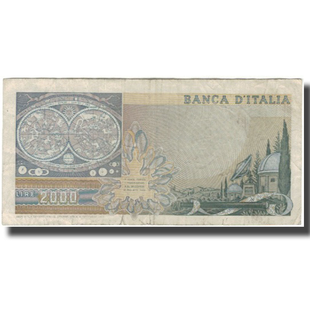 Billete, 2000 Lire, Italia, KM:103b, BC
