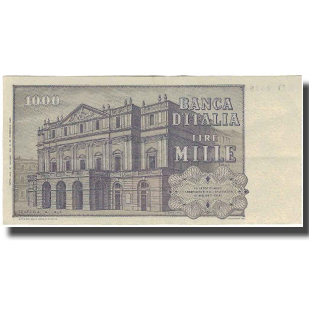 Billete, 1000 Lire, Italia, KM:101h, MBC