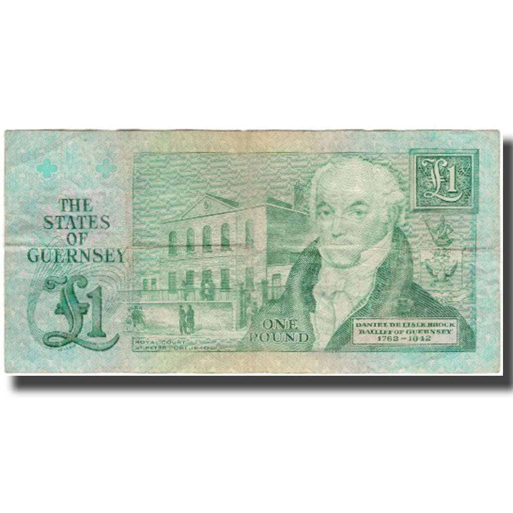 Billete, 1 Pound, Guernsey, KM:48a, BC+