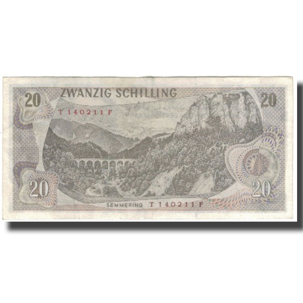 Banconote, Austria, 20 Schilling, 1967-07-02, KM:142a, BB
