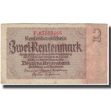 Banconote, Germania, 2 Rentenmark, KM:174b, MB+