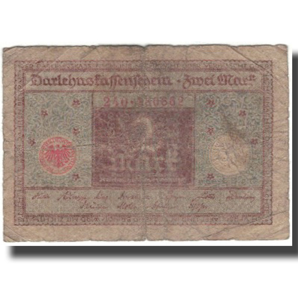 Banknote, Germany, 2 Mark, KM:60, VG(8-10)