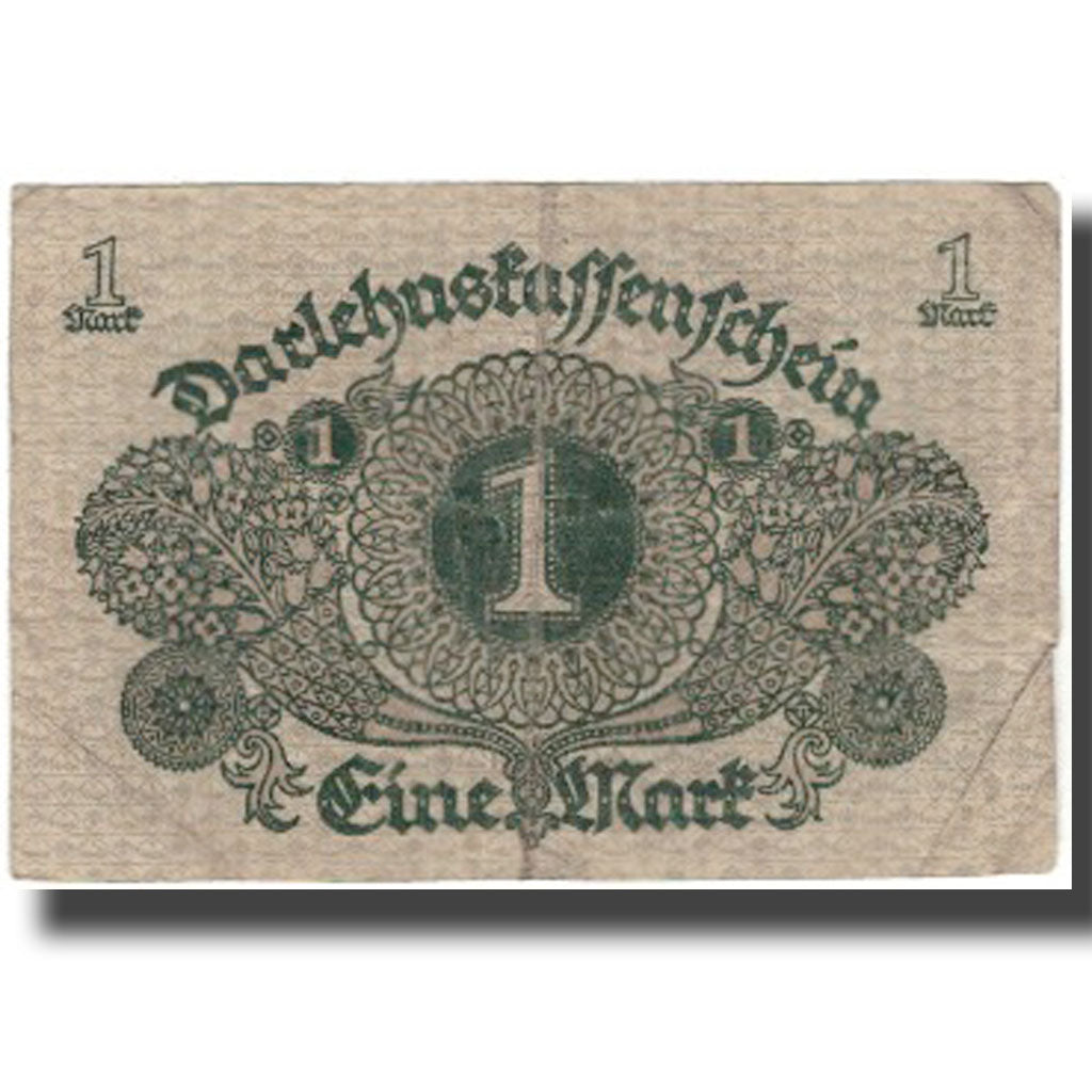 Nota, Alemanha, 1 Mark, KM:58, VF(30-35)