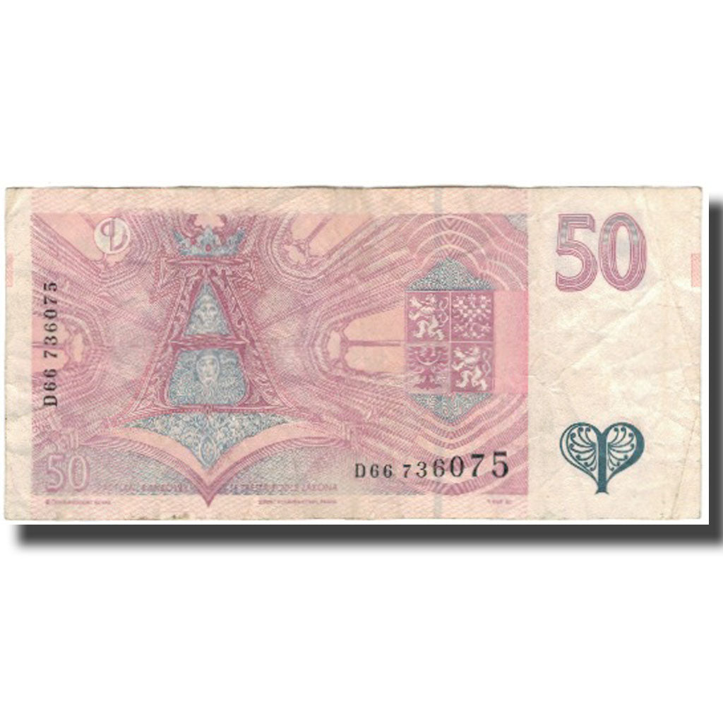 Banknote, Czech Republic, 50 Korun, KM:17, VF(20-25)