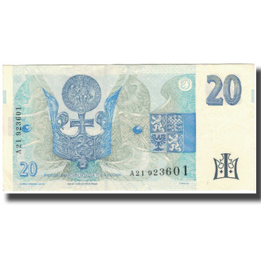 Banknote, Czech Republic, 20 Korun, 1994, KM:10a, AU(55-58)