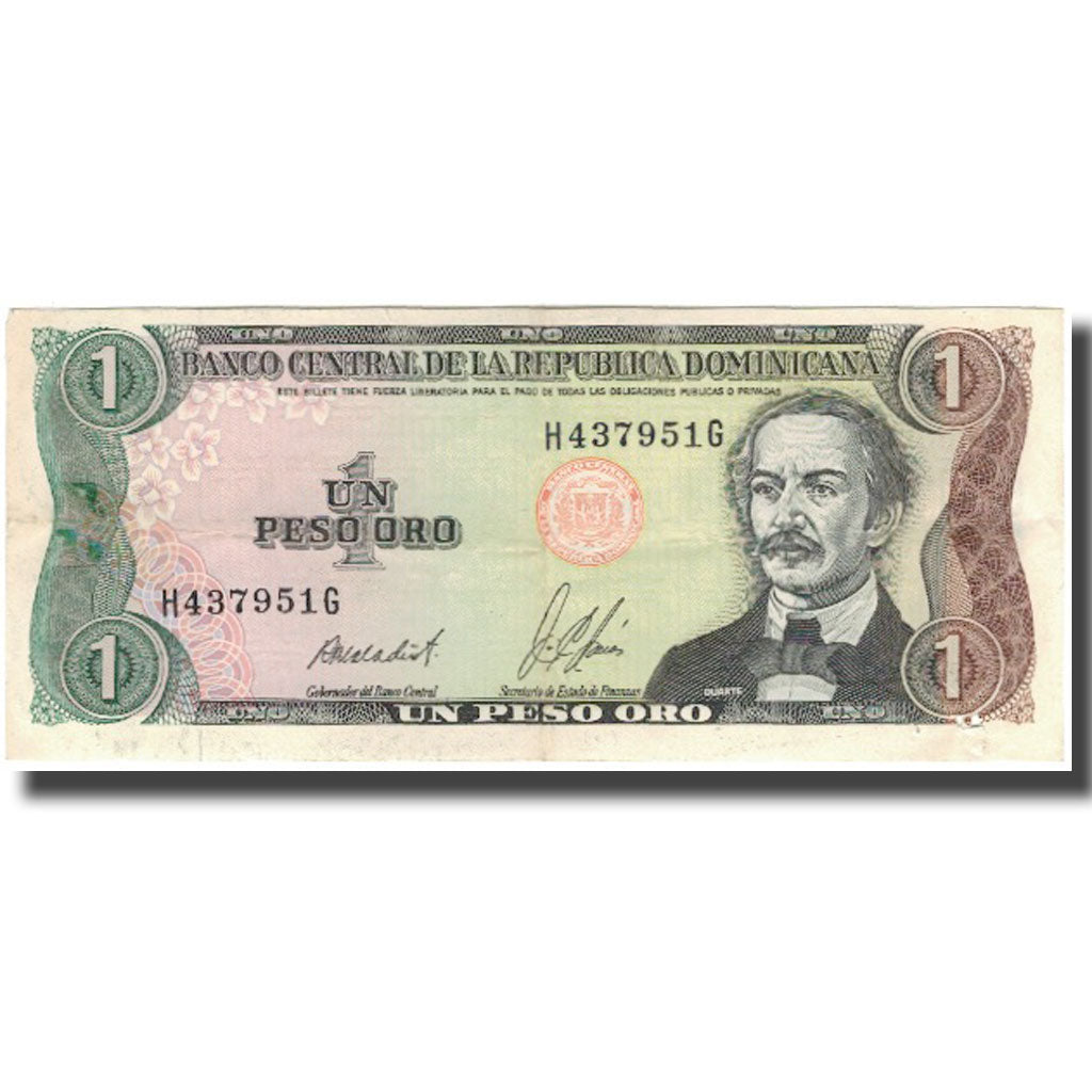 Banknote, Dominican Republic, 1 Peso Oro, 1987, KM:126b, UNC(60-62)