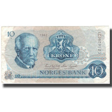 Banknot, Norwegia, 10 Kroner, 1982, KM:36c, VF(20-25)