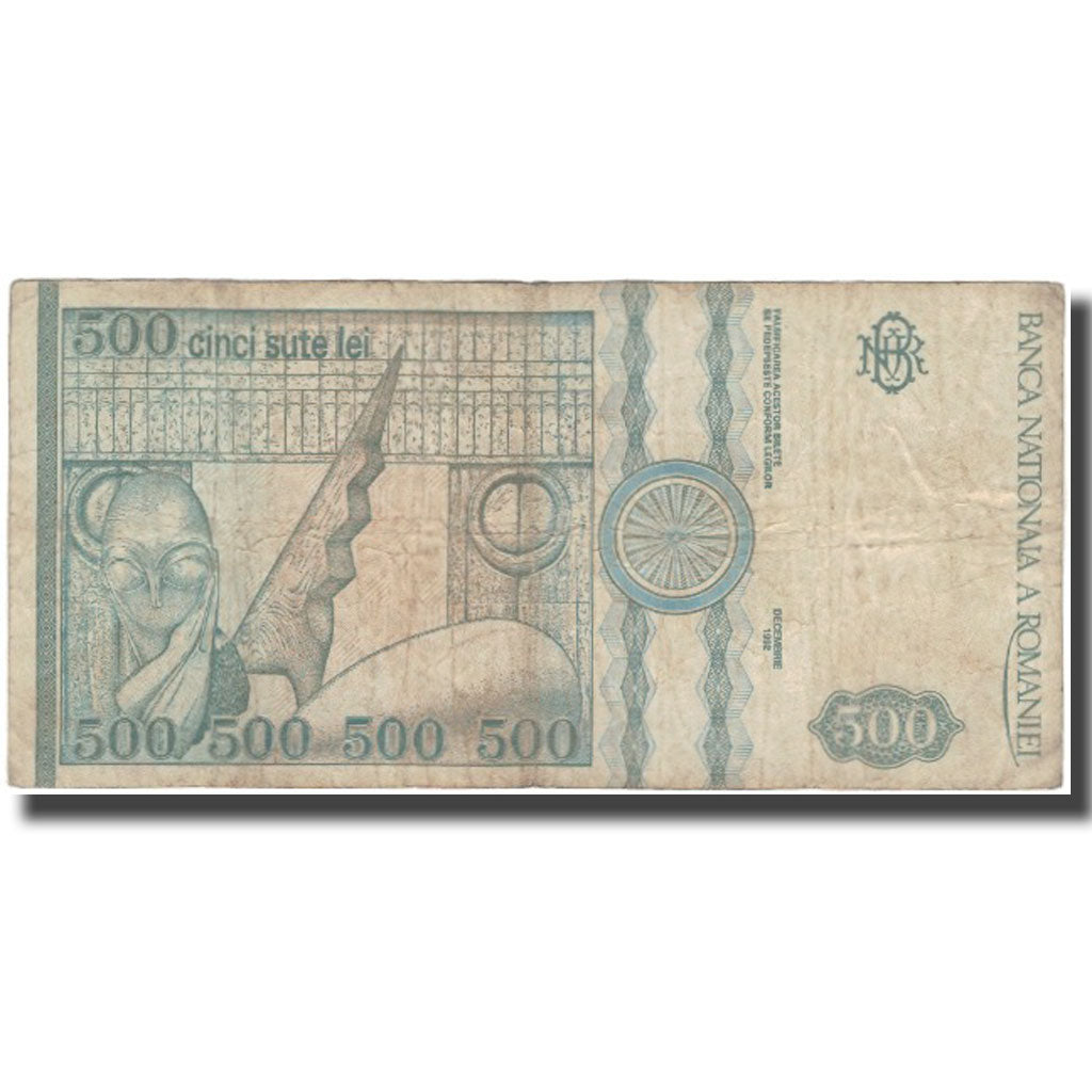 Geldschein, Rumänien, 500 Lei, 1992, KM:101a, SGE+