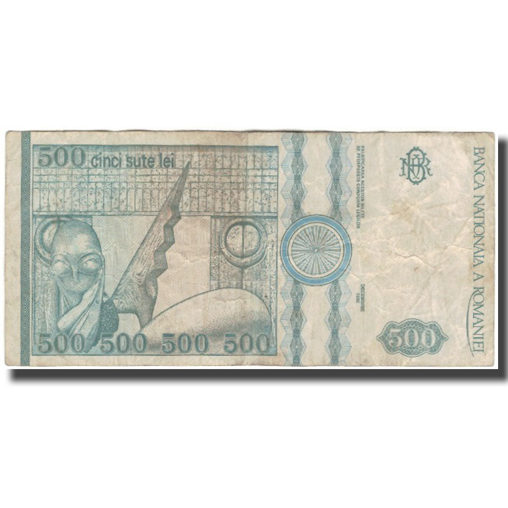 Billete, 500 Lei, 1992, Rumanía, KM:101b, RC+