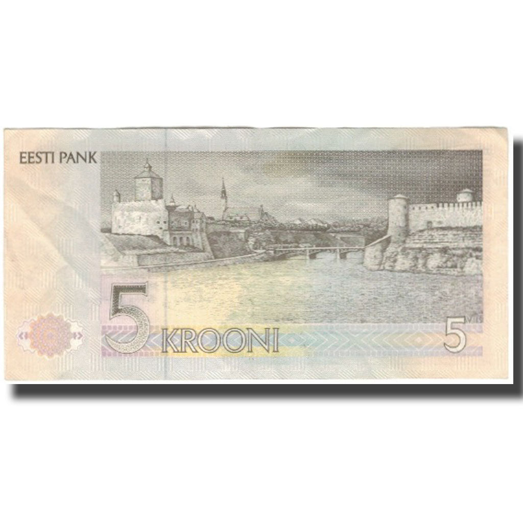 Billet, Estonia, 5 Krooni, 1991, KM:71a, TTB