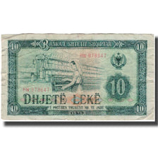 Banknote, Albania, 10 Lekë, 1976, KM:43a, F(12-15)