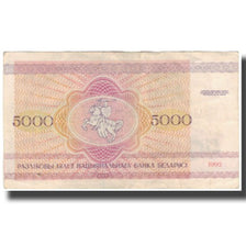 Billete, 5000 Rublei, 1992, Bielorrusia, KM:12, BC+