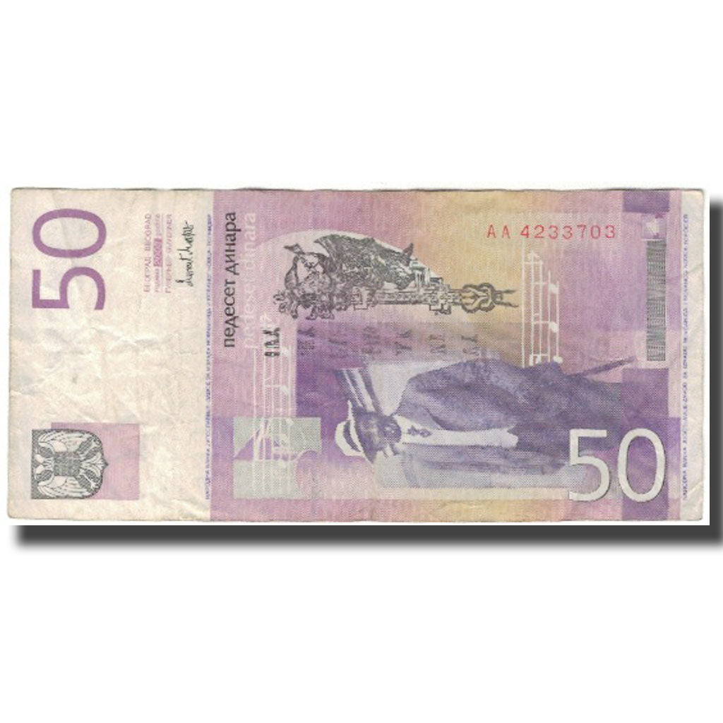 Banknote, Yugoslavia, 50 Dinara, 2000, KM:155a, VF(20-25)