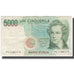Biljet, Italië, 5000 Lire, KM:111b, TB+