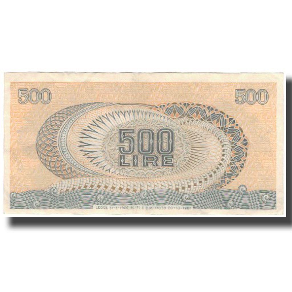 Banknote, Italy, 500 Lire, KM:93a, AU(50-53)