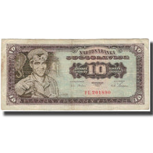 Banknote, Yugoslavia, 10 Dinara, 1965-08-01, KM:78a, F(12-15)
