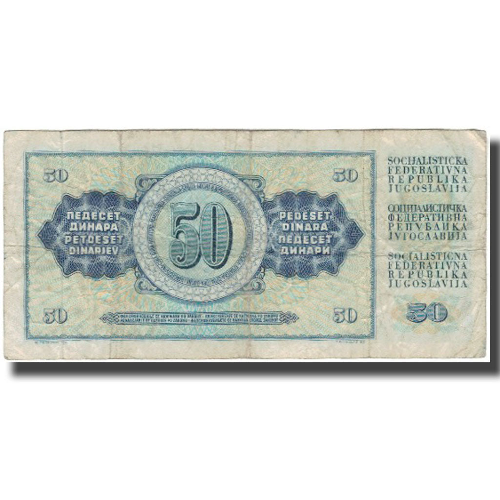 Biljet, Joegoslaviëe, 50 Dinara, 1968-05-01, KM:83b, B