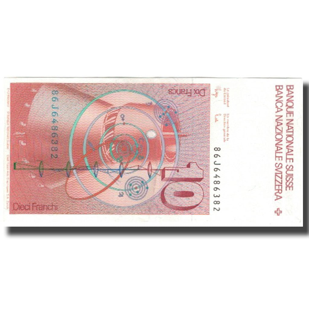 Banknote, Switzerland, 10 Franken, KM:53e, AU(55-58)
