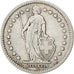 SWITZERLAND, Franc, 1887, Bern, KM #24, EF(40-45), Silver, 23.2, 4.88