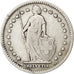 SWITZERLAND, Franc, 1901, Bern, KM #24, VF(30-35), Silver, 23.2, 4.94