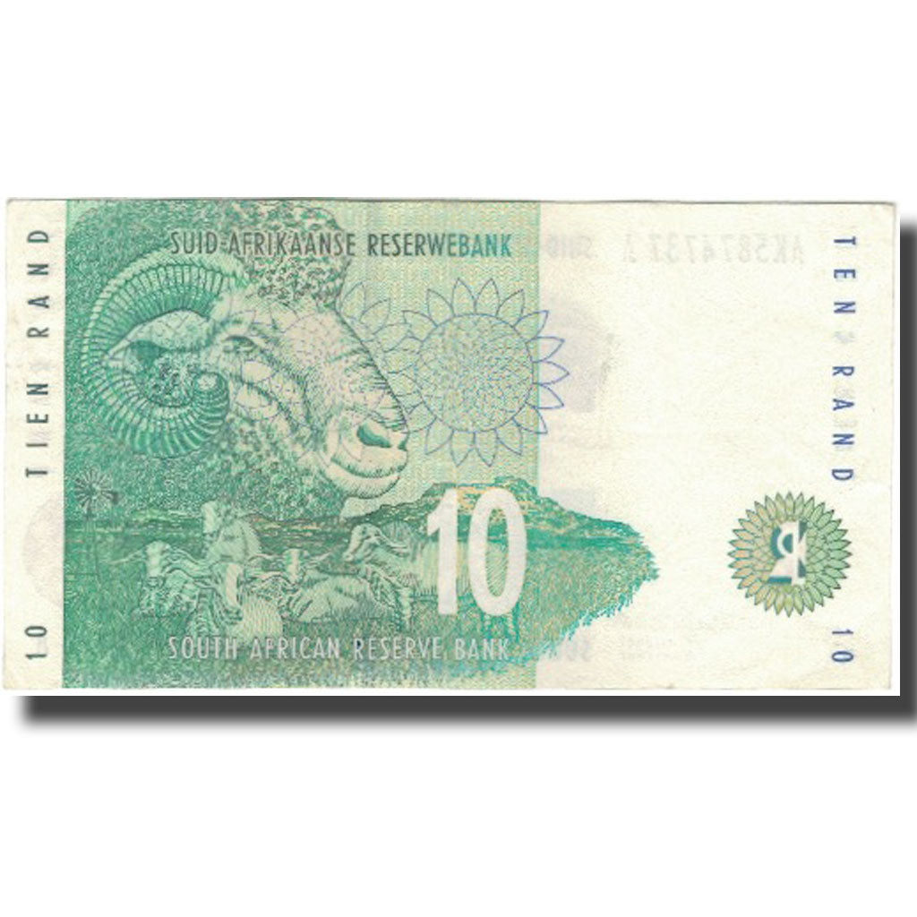 Banknote, South Africa, 10 Rand, KM:123a, AU(55-58)