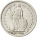 SWITZERLAND, Franc, 1907, Bern, KM #24, EF(40-45), Silver, 23.2, 4.94