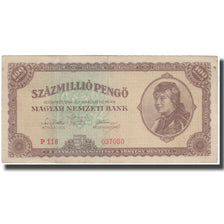 Banknote, Hungary, 100,000,000 Pengö, 1946, KM:124, EF(40-45)