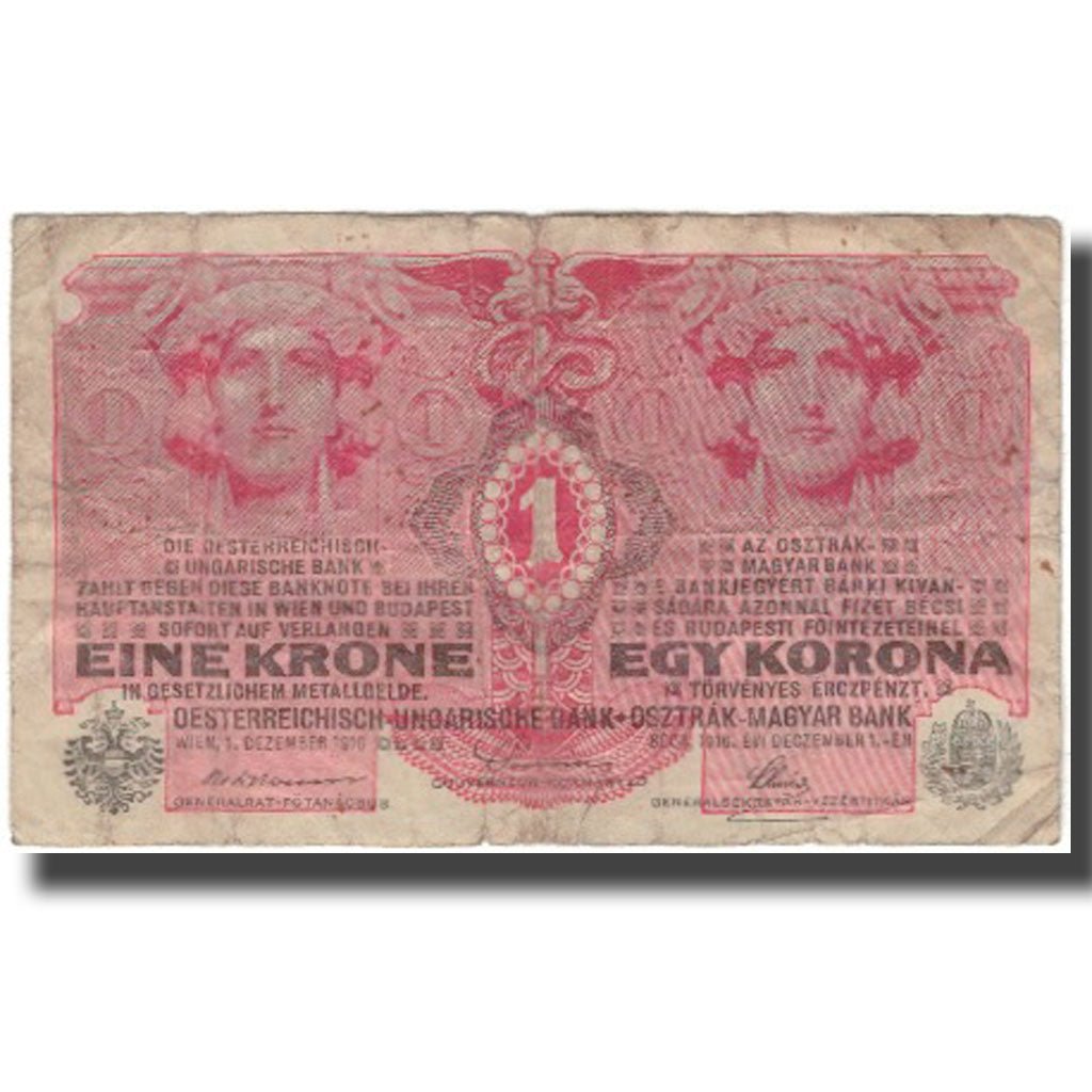 Billete, 1 Krone, Austria, KM:20, BC