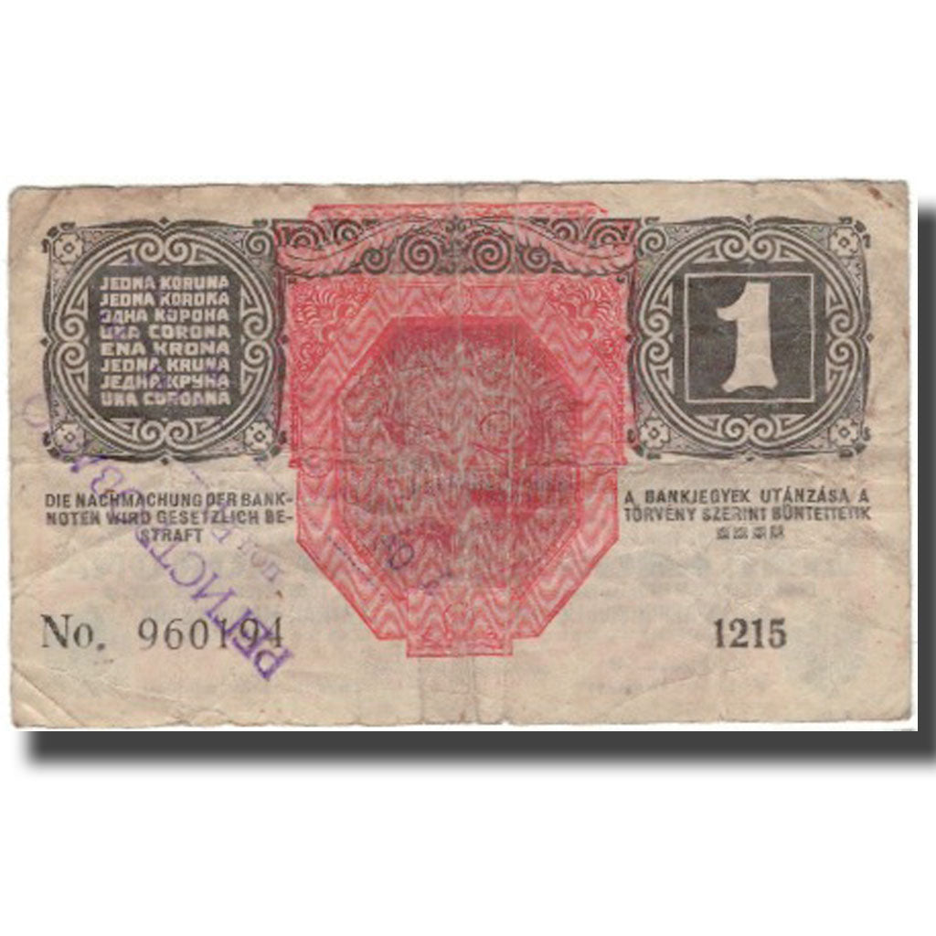 Billete, 1 Krone, Austria, KM:20, BC