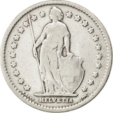 SWITZERLAND, Franc, 1908, Bern, KM #24, VF(30-35), Silver, 23.2, 4.84