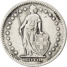 SWITZERLAND, Franc, 1910, Bern, KM #24, EF(40-45), Silver, 23.2, 4.94