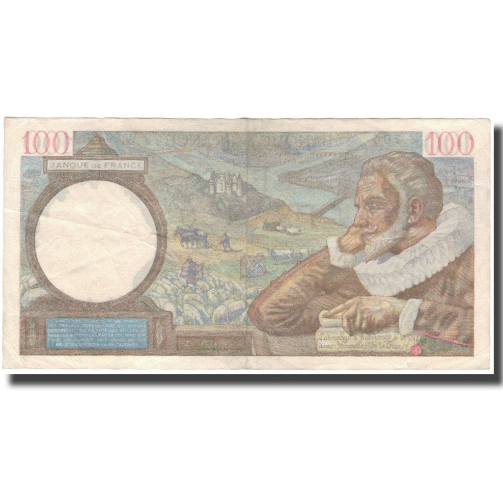 Frankreich, 100 Francs, Sully, 1942-03-19, S+, Fayette:26.68, KM:94