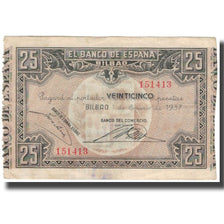 Banknote, Spain, 25 Pesetas, 1937-01-01, KM:S563, EF(40-45)
