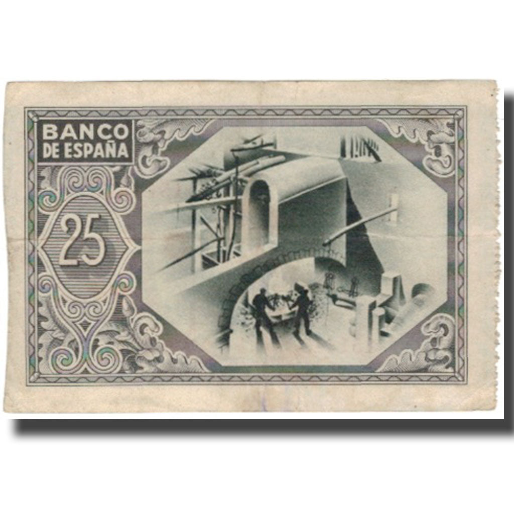 Banknote, Spain, 25 Pesetas, 1937-01-01, KM:S563, EF(40-45)