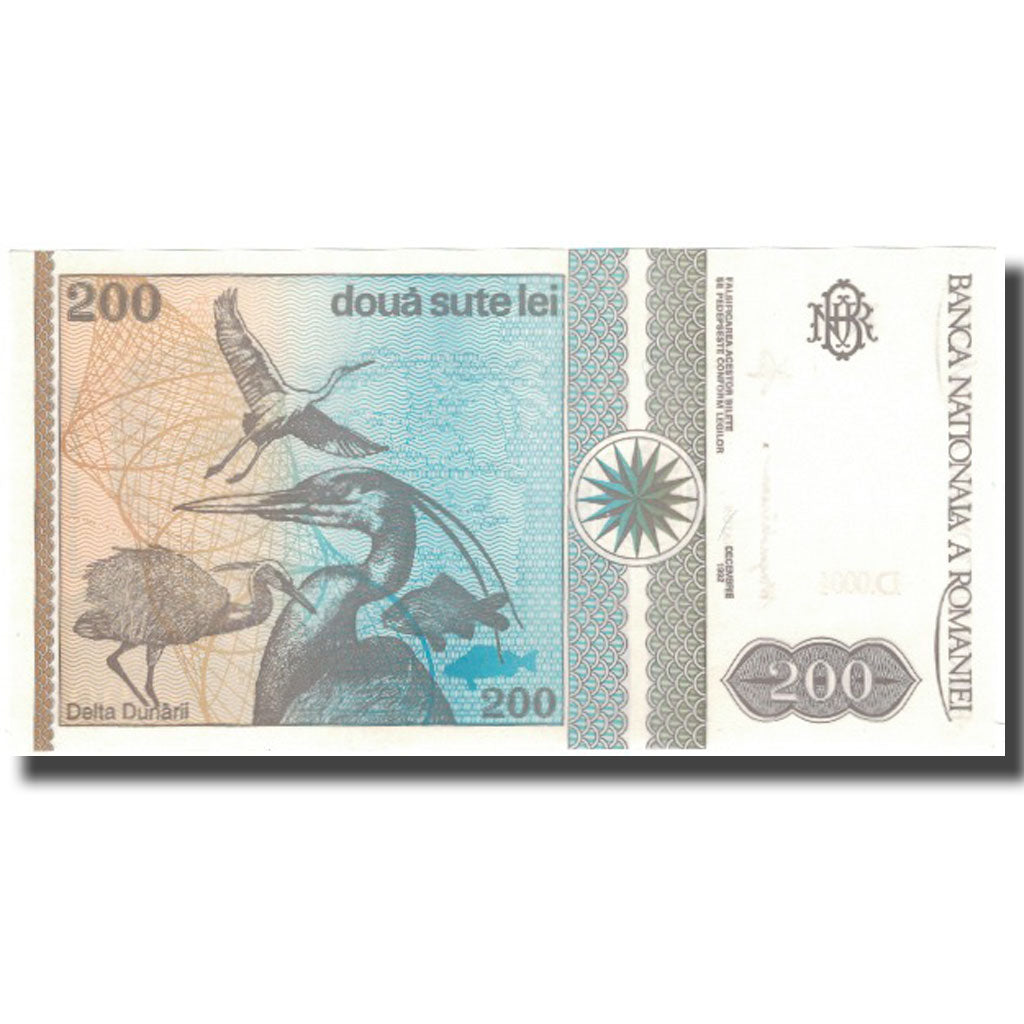 Billete, 200 Lei, 1992, Rumanía, KM:100a, UNC