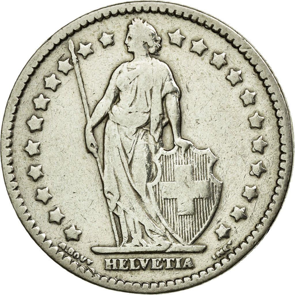 Monnaie, Suisse, Franc, 1916, Bern, TTB, Argent, KM:24