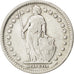 Moneda, Suiza, Franc, 1920, Bern, BC+, Plata, KM:24