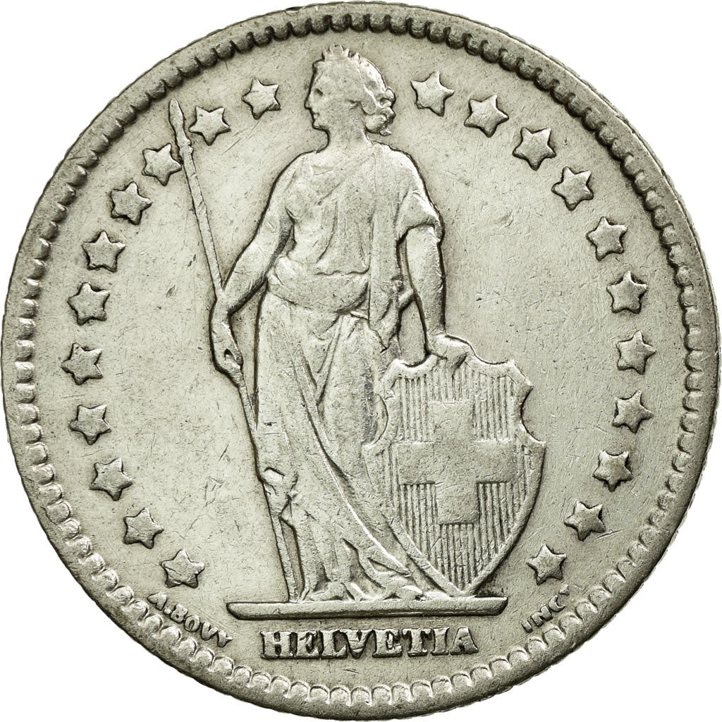 Coin, Switzerland, Franc, 1921, Bern, EF(40-45), Silver, KM:24