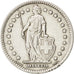 SWITZERLAND, Franc, 1931, Bern, KM #24, EF(40-45), Silver, 23.2, 4.99
