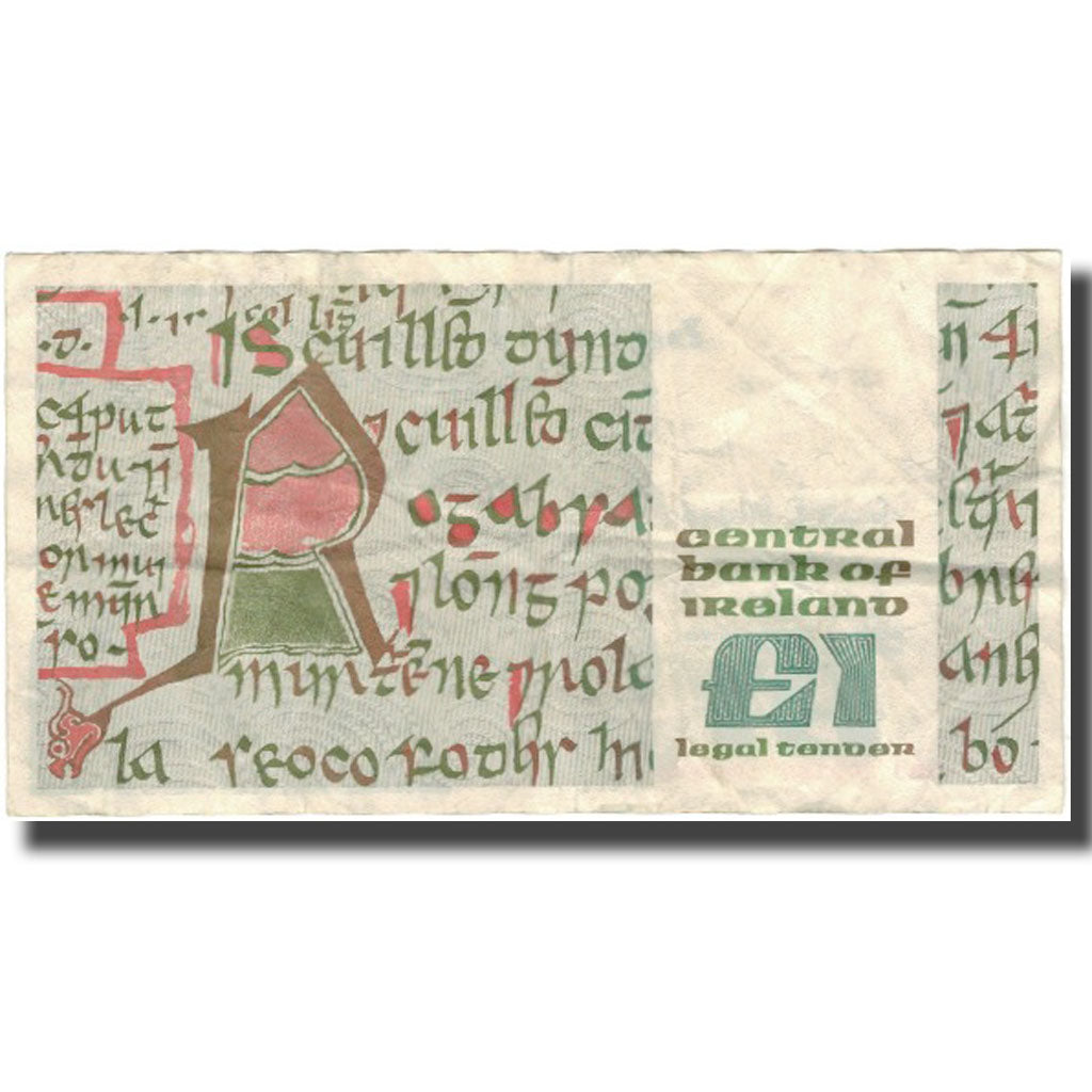 Banknote, Ireland - Republic, 1 Pound, 1986-02-12, KM:70c, VF(30-35)
