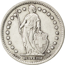 SWITZERLAND, Franc, 1932, Bern, KM #24, EF(40-45), Silver, 23.2, 4.95