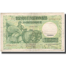 Billet, Belgique, 50 Francs-10 Belgas, 1938-06-13, KM:106, TB