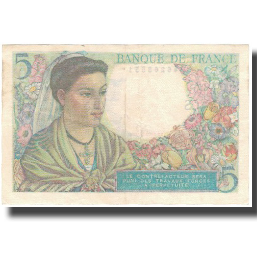 Frankrijk, 5 Francs, Berger, 1945-04-05, TTB, Fayette:5.6, KM:98a