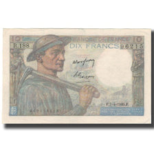France, 10 Francs, Mineur, 1949-04-07, UNC(63), Fayette:8.21, KM:99f