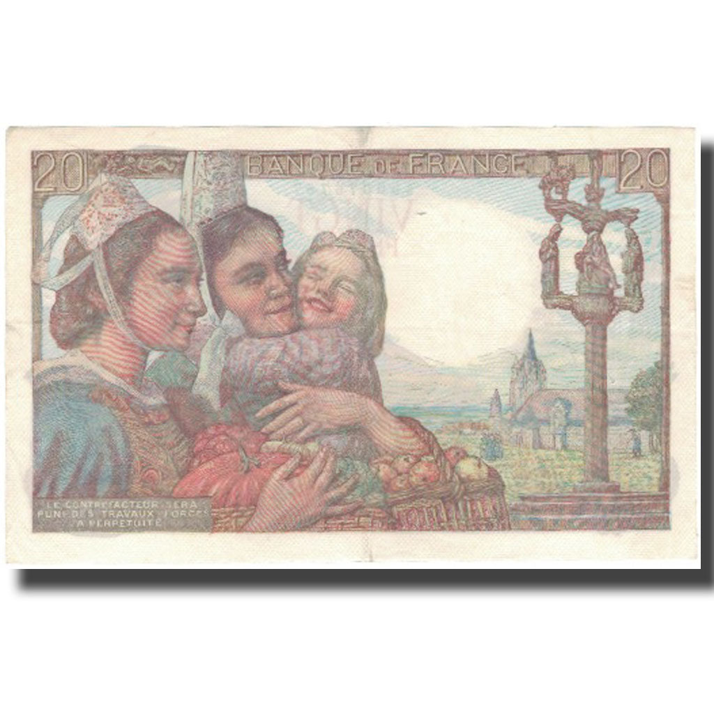 Francia, 20 Francs, Pêcheur, 1948-10-14, SPL-, Fayette:13.13, KM:100c