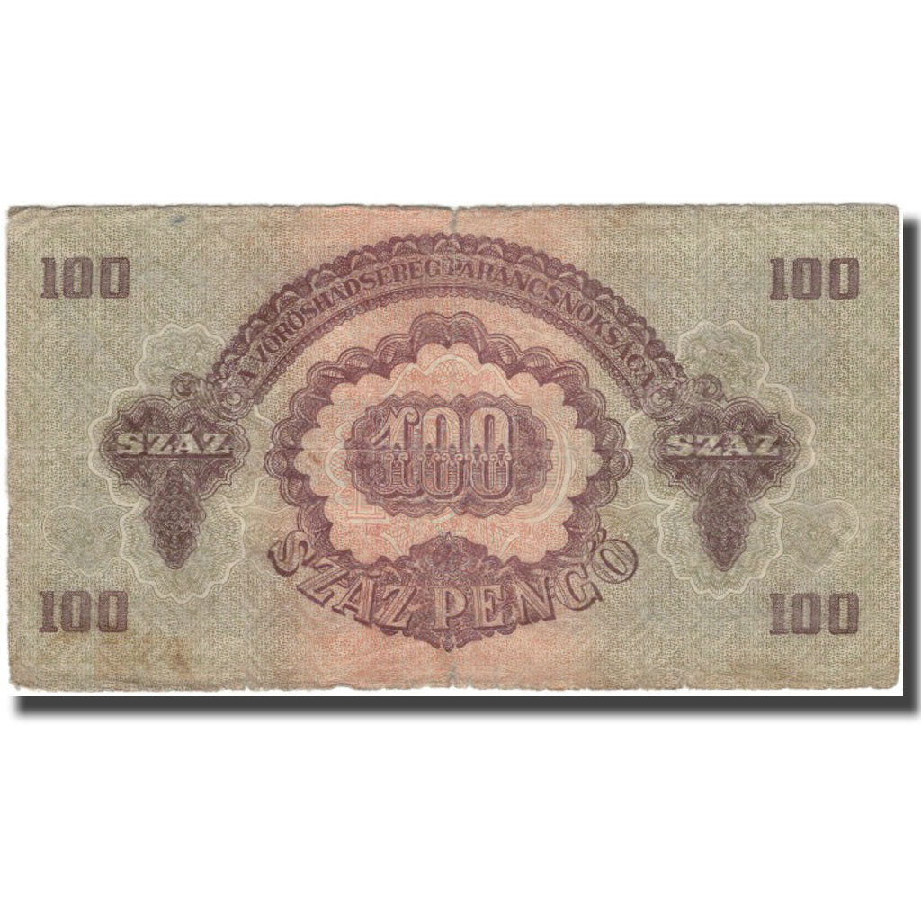 Biljet, Hongarije, 100 Pengö, 1944, KM:M8, TB