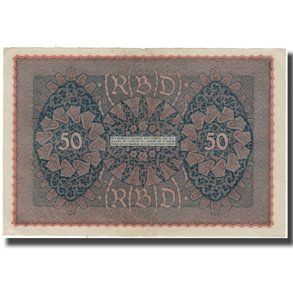 Billete, 50 Mark, 1919, Alemania, KM:66, MBC+