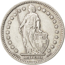 SWITZERLAND, Franc, 1955, Bern, KM #24, AU(50-53), Silver, 23.2, 5.00