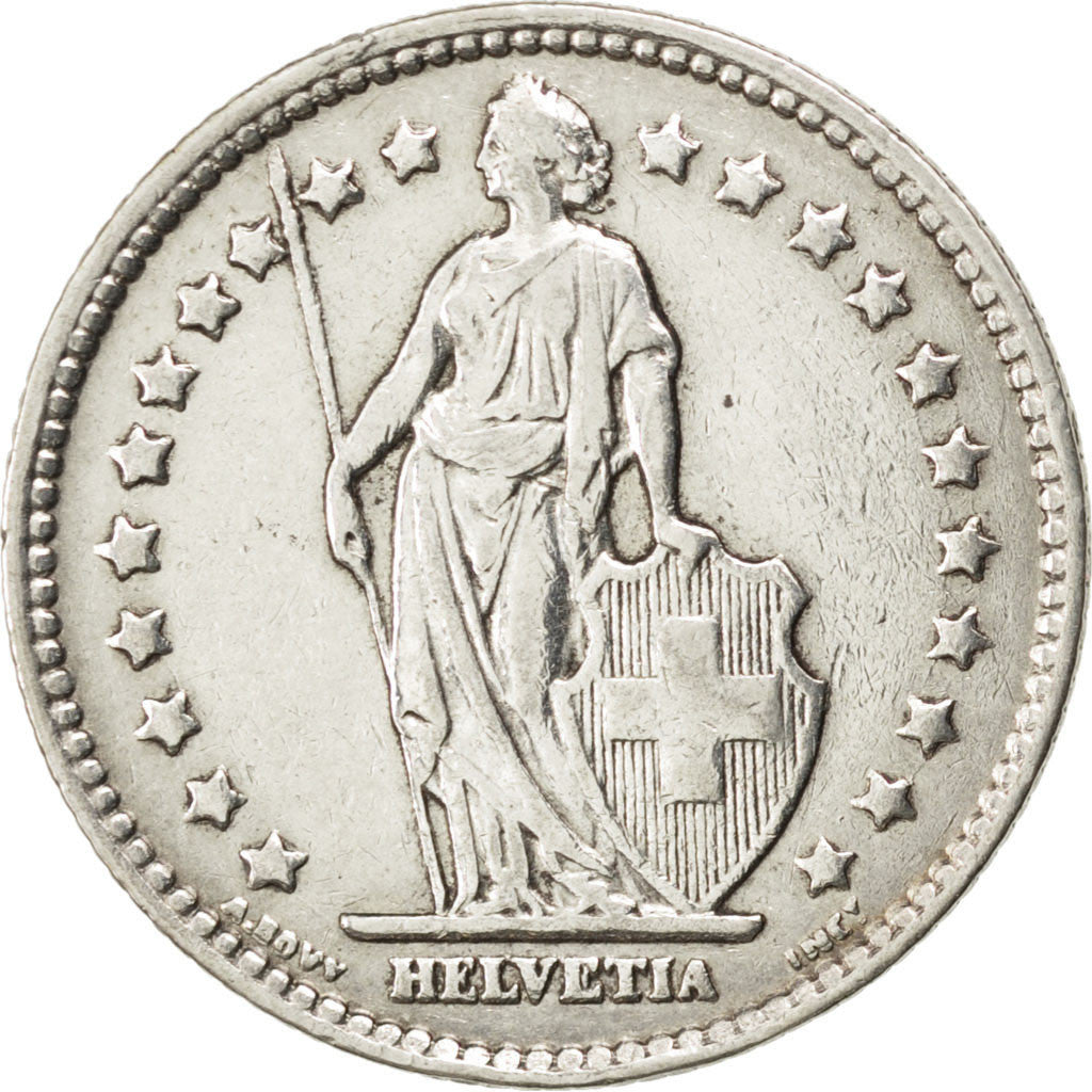 Coin, Switzerland, Franc, 1939, Bern, EF(40-45), Silver, KM:24