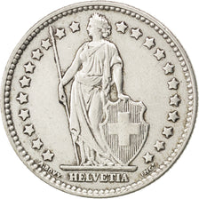 SWITZERLAND, Franc, 1956, Bern, KM #24, AU(50-53), Silver, 23.2, 4.95